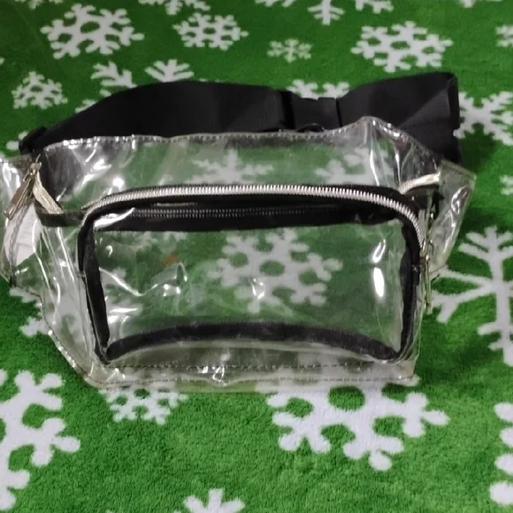 Clear Fanny Pack with Black Trim - Picture 1 of 4